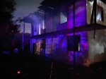 Жилой двухэтажный дом сгорел в Цандрыпше