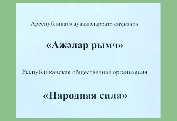 В Абхазии создана новая общественная организация «Народная сила»