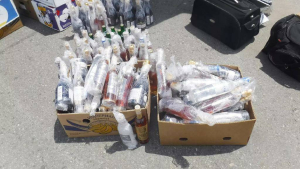 Россиянин пытался вывезти из Абхазии более 150 бутылок спиртного