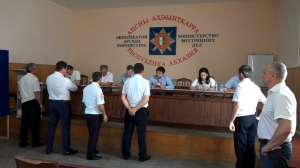 Сотрудники МВД Абхазии проголосовали по поправкам в Конституции РФ