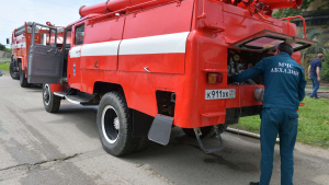 Автомобиль сгорел в Гагре