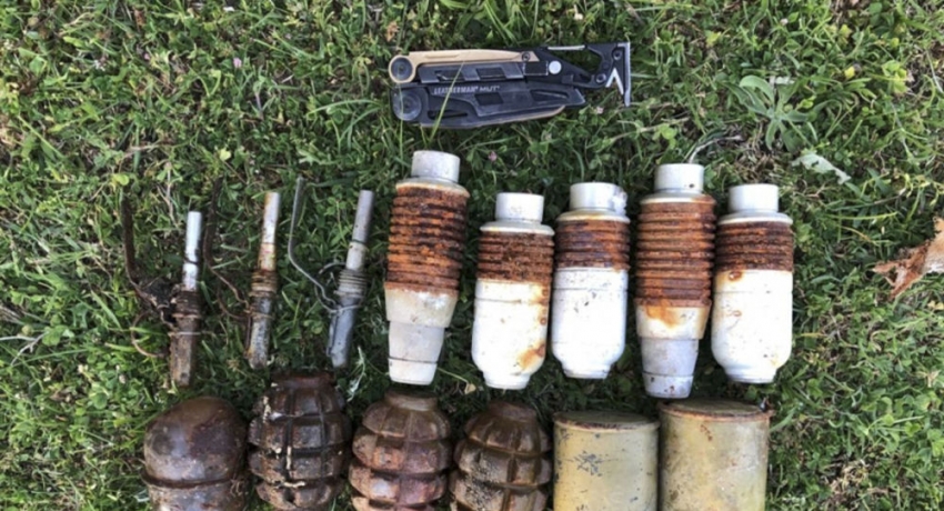 Жители поселка Бзыбь нашли ручные гранаты и боеприпасы для гранатомета